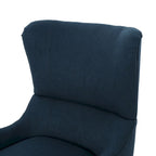 Marineblauer 27er-Akzentsessel mit hoher Rückenlehne und Flügeln