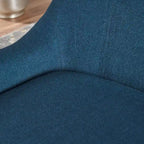 Marineblauer 27er-Akzentsessel mit hoher Rückenlehne und Flügeln