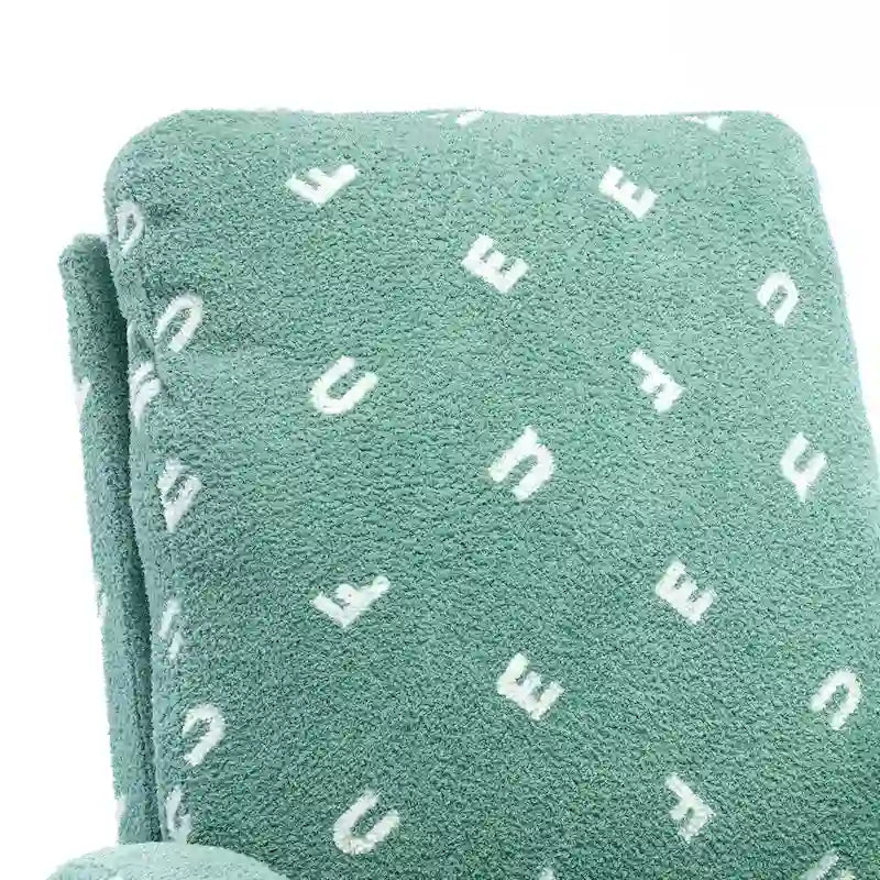 Sedia a dondolo con schienale alto imbottita da 26,8" con tasca laterale