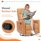Χειροκίνητη πολυθρόνα relax με δυνατότητα περιστροφής και λίκνισης