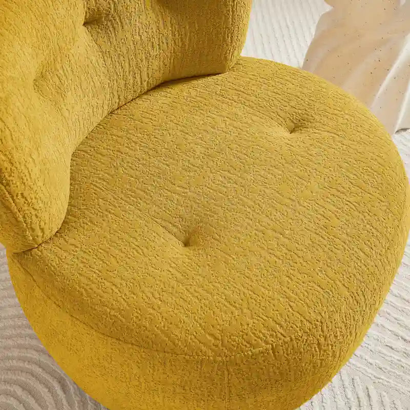 Draaibare accentstoel bekleed met flanel