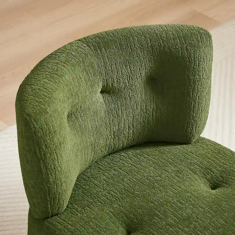 Draaibare accentstoel bekleed met flanel