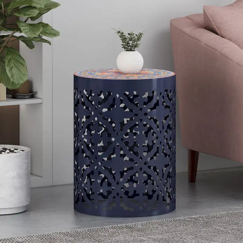 Couchtisch aus Spitze für den Innenbereich mit Fliesenplatte von