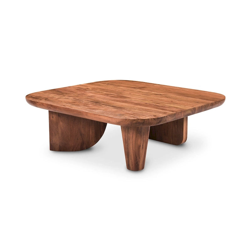 Rustic Solid Acacia Wood Coffee Table