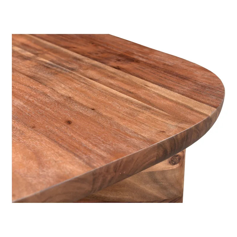Rustic Solid Acacia Wood Coffee Table