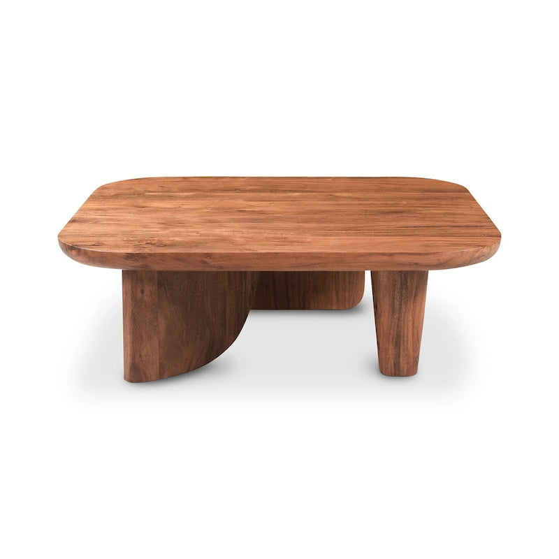 Rustic Solid Acacia Wood Coffee Table