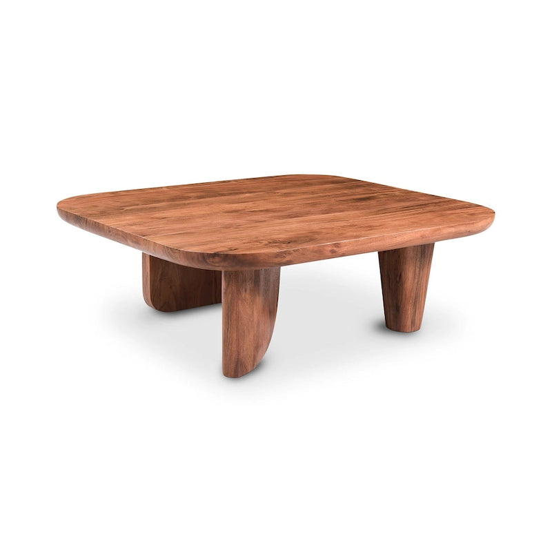 Rustic Solid Acacia Wood Coffee Table