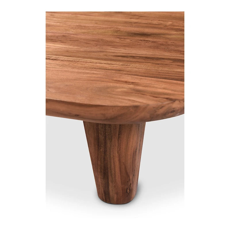 Rustic Solid Acacia Wood Coffee Table