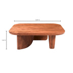Rustic Solid Acacia Wood Coffee Table