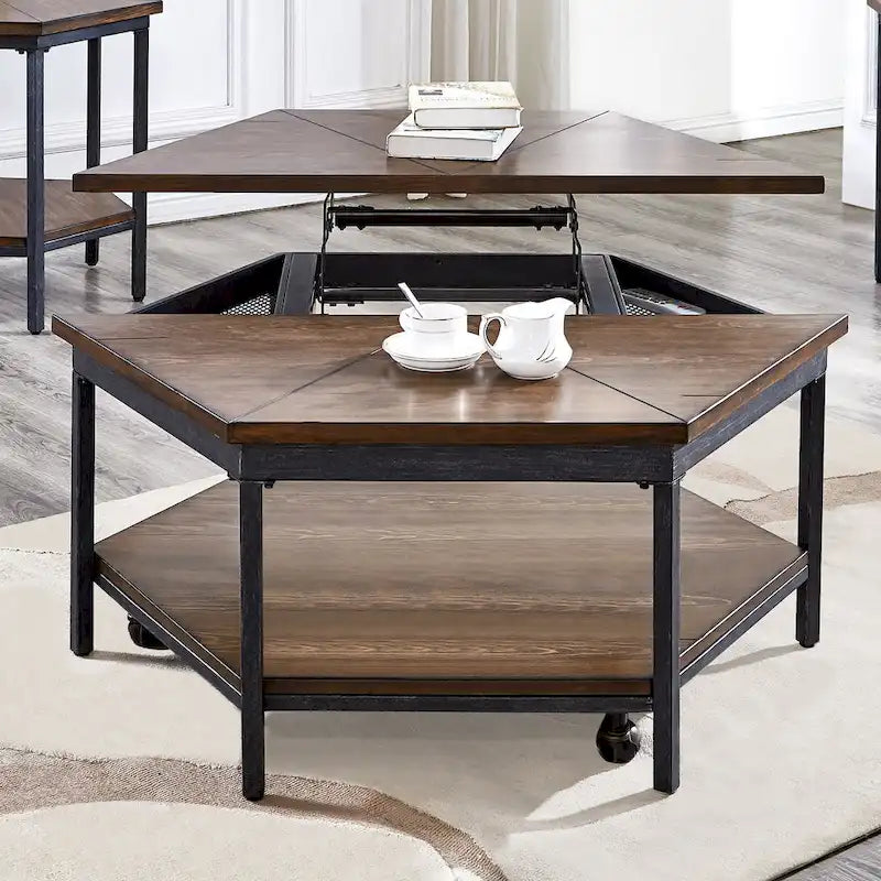 Steve Silver Upton Hexagon Lift Top Coffee Table