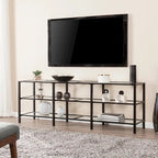 TV-Ständer aus Metall und Glas für Fernseher bis 68 Zoll