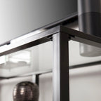 TV-Ständer aus Metall und Glas für Fernseher bis 68 Zoll