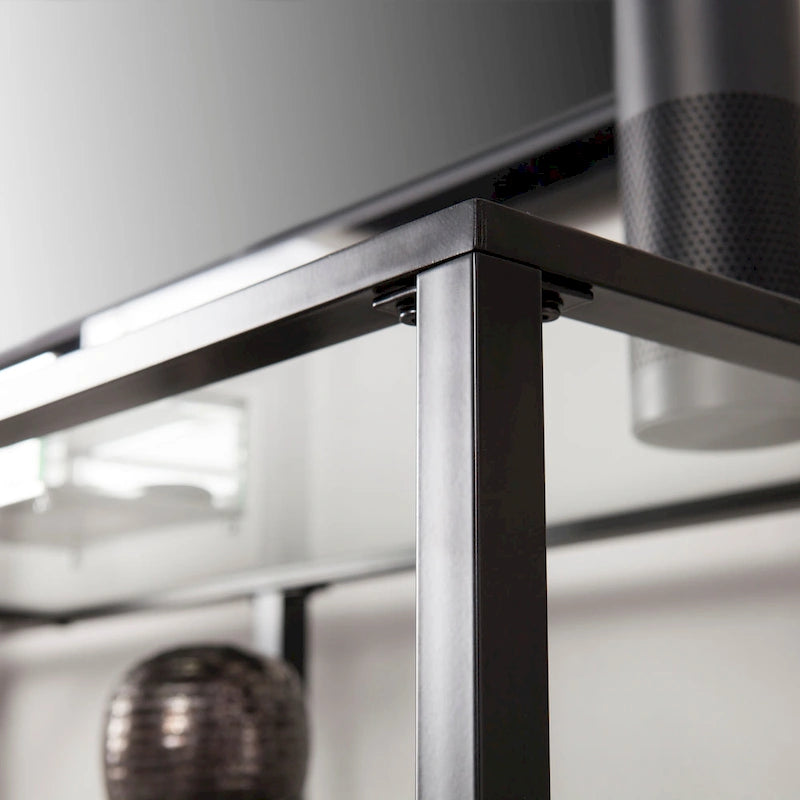 TV-Ständer aus Metall und Glas für Fernseher bis 68 Zoll