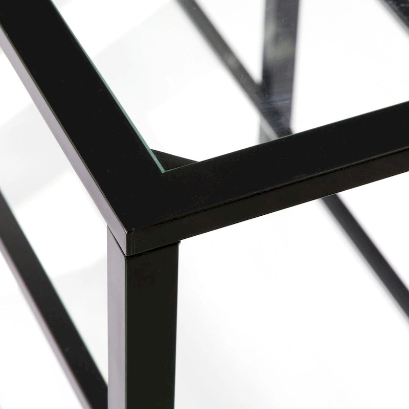 TV-Ständer aus Metall und Glas für Fernseher bis 68 Zoll