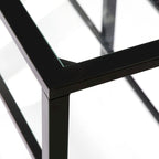 TV-Ständer aus Metall und Glas für Fernseher bis 68 Zoll