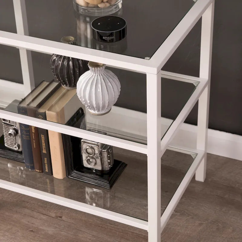 TV-Ständer aus Metall und Glas für Fernseher bis 68 Zoll