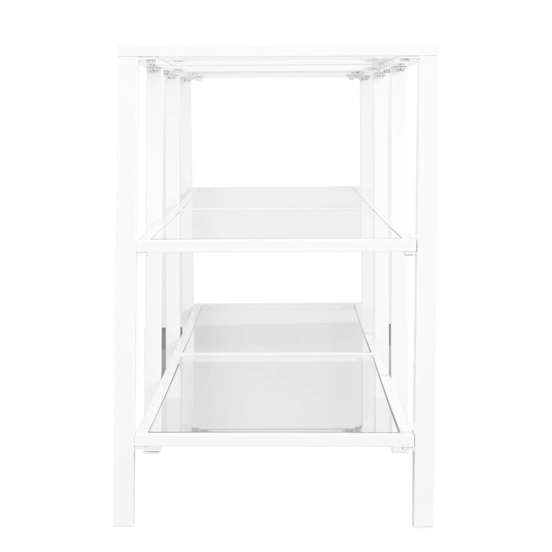TV-Ständer aus Metall und Glas für Fernseher bis 68 Zoll