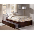 Letto a piattaforma in legno con letto estraibile Twin XL