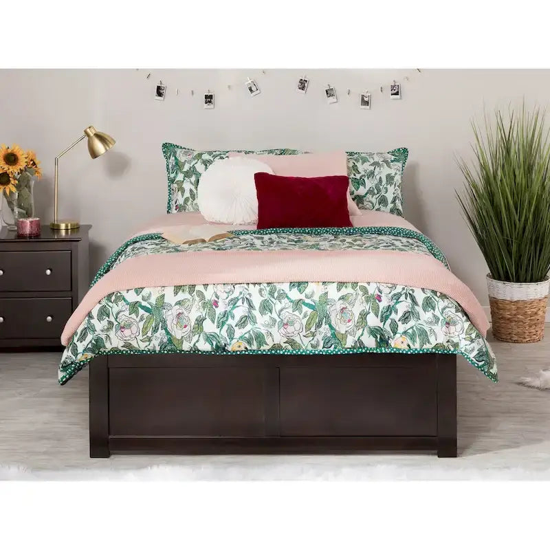 Letto a piattaforma in legno con letto estraibile Twin XL