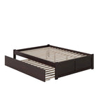 Letto a piattaforma in legno con letto estraibile Twin XL