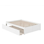 Letto a piattaforma in legno con letto estraibile Twin XL