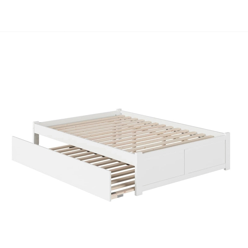 Letto a piattaforma in legno con letto estraibile Twin XL