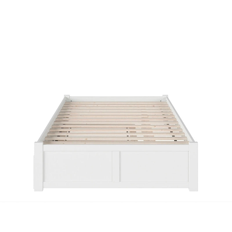 Letto a piattaforma in legno con letto estraibile Twin XL