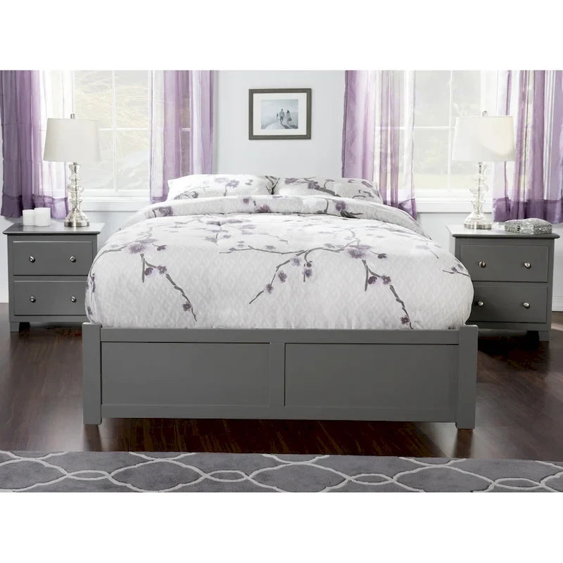 Letto a piattaforma in legno con letto estraibile Twin XL