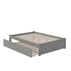 Letto a piattaforma in legno con letto estraibile Twin XL