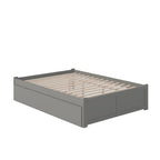 Letto a piattaforma in legno con letto estraibile Twin XL