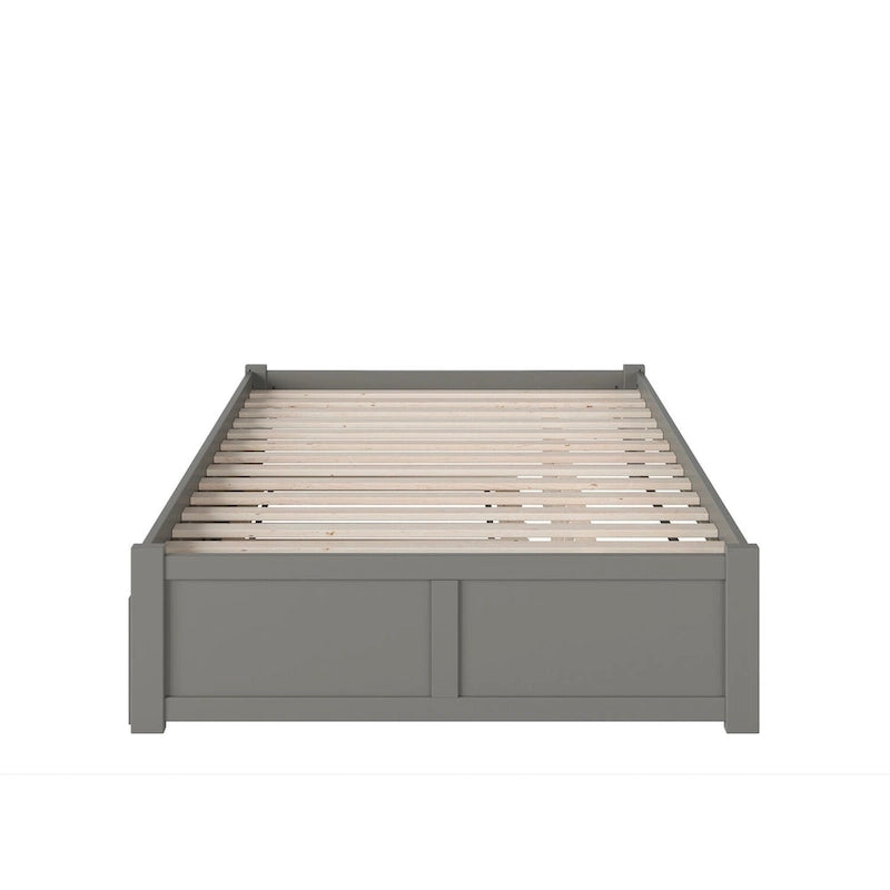 Letto a piattaforma in legno con letto estraibile Twin XL