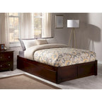 Letto a piattaforma in legno con letto estraibile Twin XL