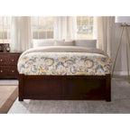 Letto a piattaforma in legno con letto estraibile Twin XL