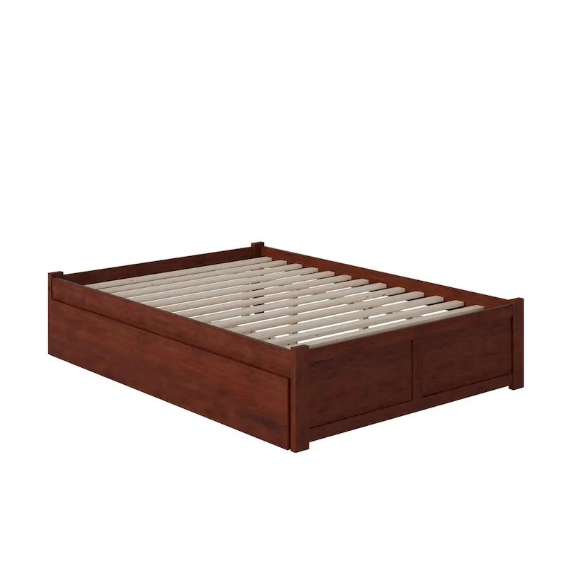 Letto a piattaforma in legno con letto estraibile Twin XL