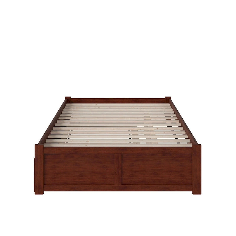Letto a piattaforma in legno con letto estraibile Twin XL