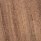 Industrial Walnut Brown Finished Wood and Black Metal Coffee Table