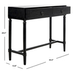 Konsolentisch mit 2 Schubladen – 35,5 B x 13 L x 29,5 H – 36 B x 13 T x 30 H