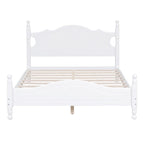 Retro Style Frame with Headboard and Wooden Slat Support