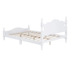 Retro Style Frame with Headboard and Wooden Slat Support