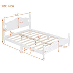 Retro Style Frame with Headboard and Wooden Slat Support
