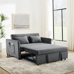 Sofá cama convertible, sofá doble versátil 3 en 1 con cama extraíble