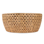 Ronde rotan drum salontafel