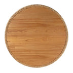 Ronde rotan drum salontafel