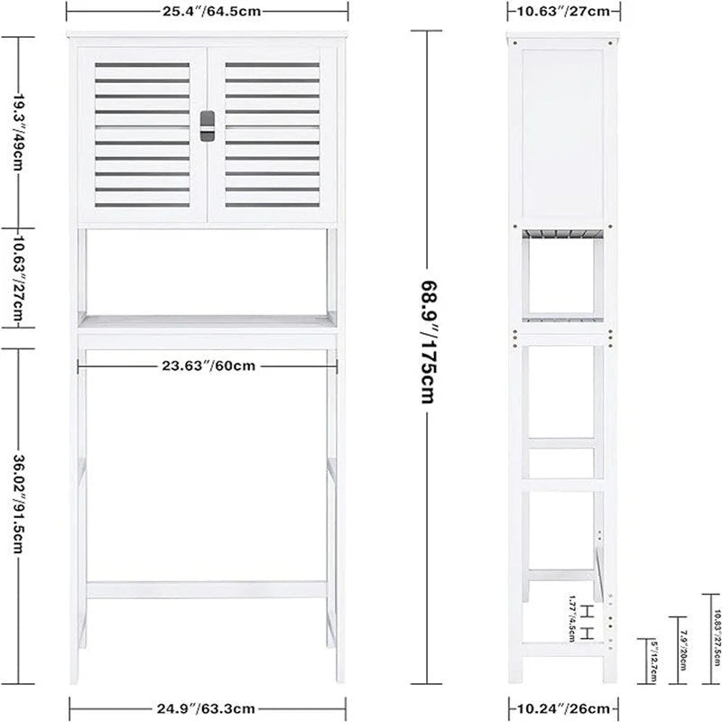 Badkamerkast - 10,63D x 25,4B x 68,9H
