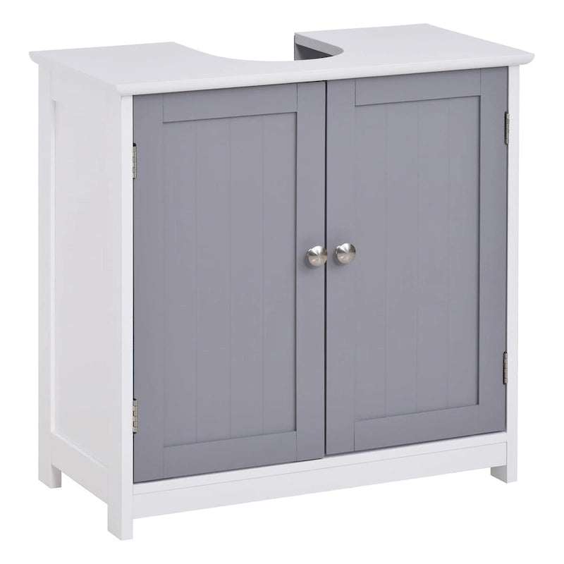 Pedestal Sink Storage Cabinet, Vanity Cabinet,Under Sink Bathroom Cabinet with U-shape and Adjustable Internal Shelf