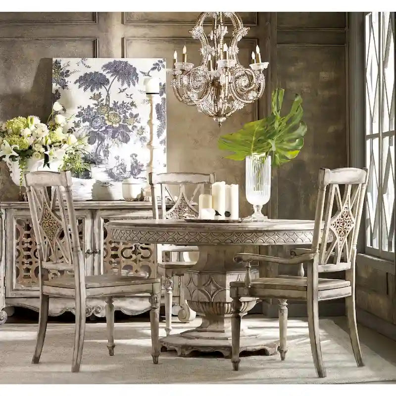 54 Round Vintage Luxury Farmhouse Dining